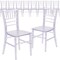 Emma and Oliver 10 Pack Child’s All Occasion Resin Chiavari Chair for Home or Home Based Rental Business